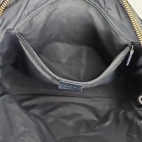 Authentic Gucci Monogram Handbag Tote Black on Black - Picture 15 of 16